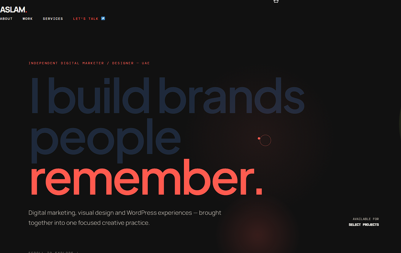 ASLAM branding and creative direction preview